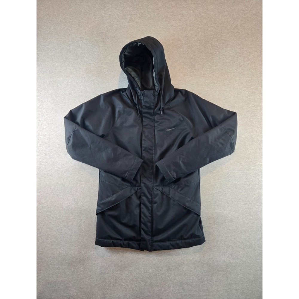 Nike Hooded Storm Fit Windrunner Jacket Womens Small Black Streetwear 614651-011